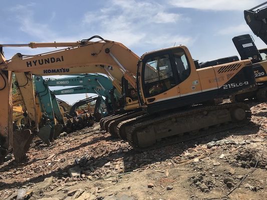 हुंडई D6BV-C इंजन 21T हुंडई R215LC-9 प्रयुक्त खुदाई मशीन आपूर्तिकर्ता