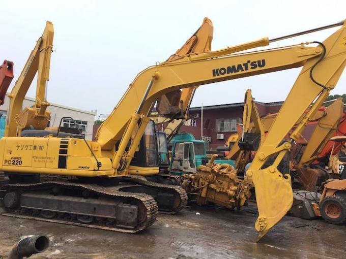 22T स्टिक लंबाई 3045 मिमी कोमात्सु PC220-7 सेकंड हैंड डिगर 1